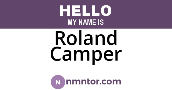 Roland Camper