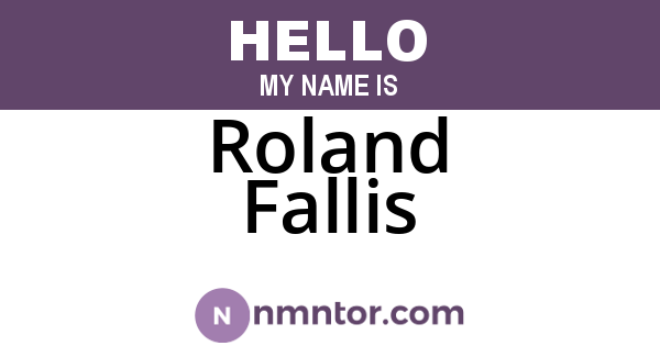 Roland Fallis
