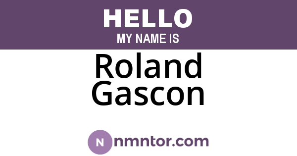 Roland Gascon