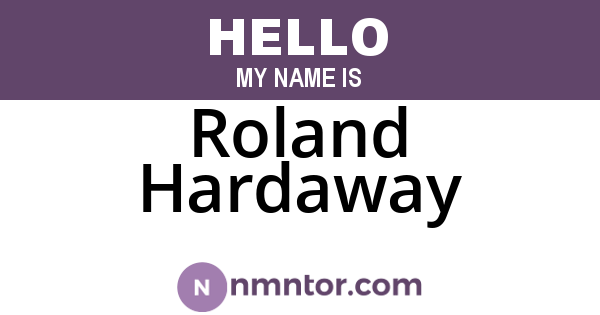 Roland Hardaway
