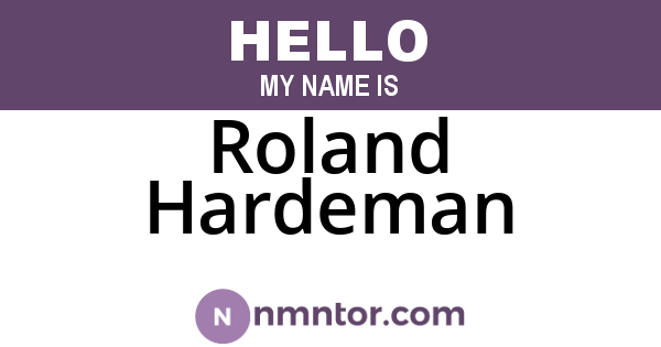 Roland Hardeman