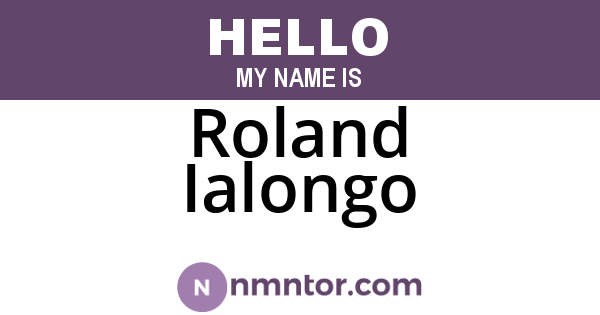 Roland Ialongo