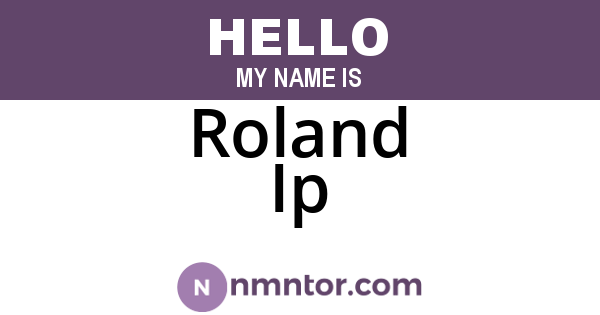 Roland Ip