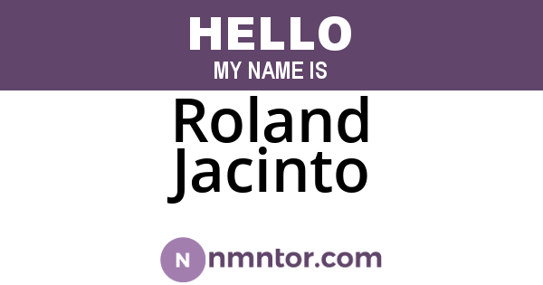 Roland Jacinto