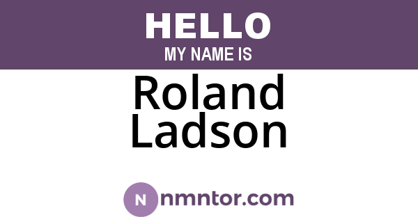 Roland Ladson