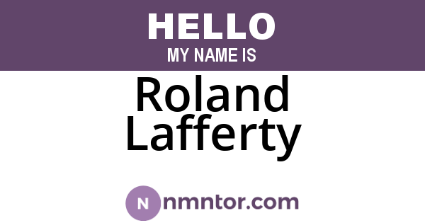 Roland Lafferty