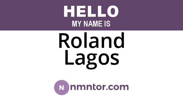 Roland Lagos