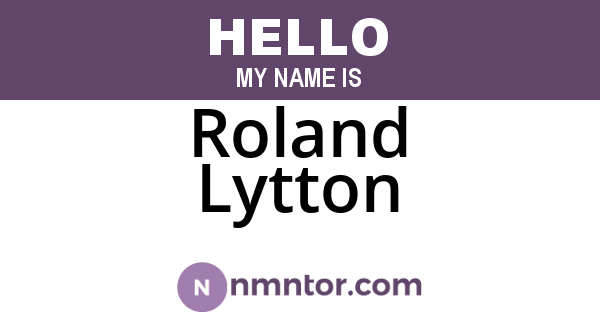 Roland Lytton