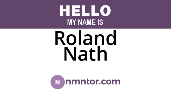 Roland Nath