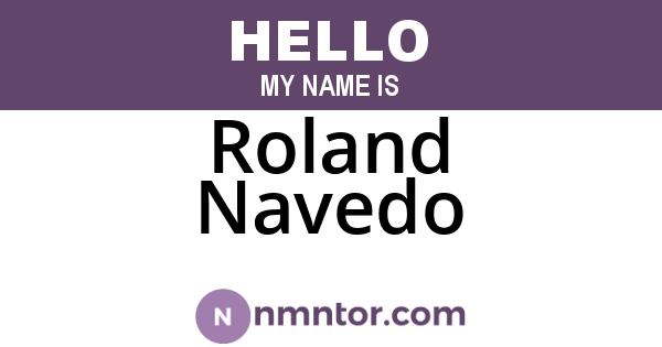 Roland Navedo