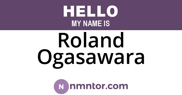Roland Ogasawara