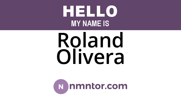 Roland Olivera