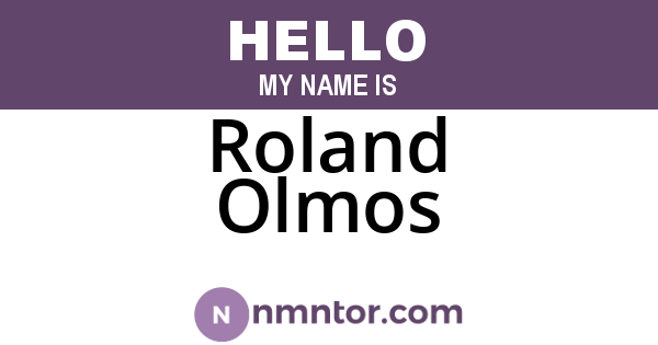 Roland Olmos