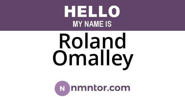 Roland Omalley