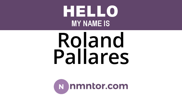 Roland Pallares
