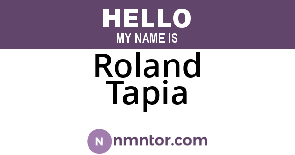 Roland Tapia