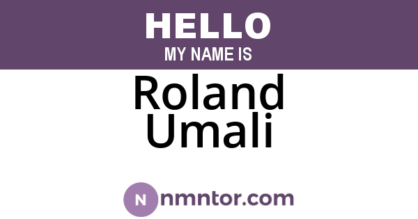 Roland Umali