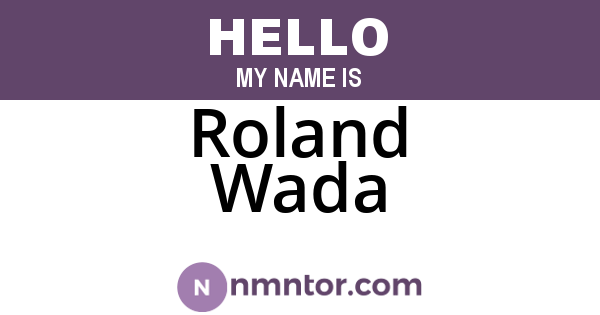 Roland Wada
