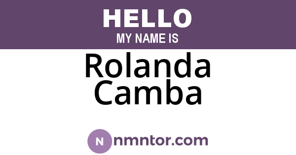 Rolanda Camba