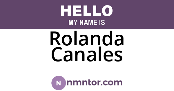 Rolanda Canales