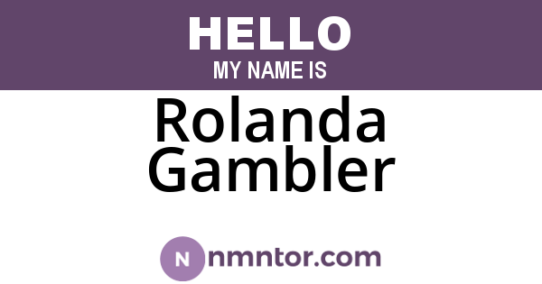 Rolanda Gambler