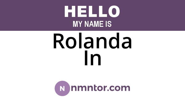 Rolanda In