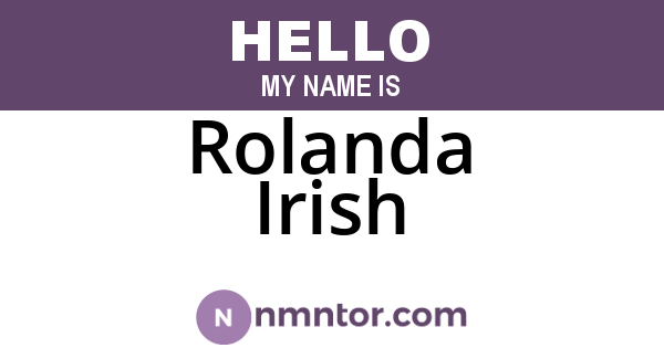 Rolanda Irish