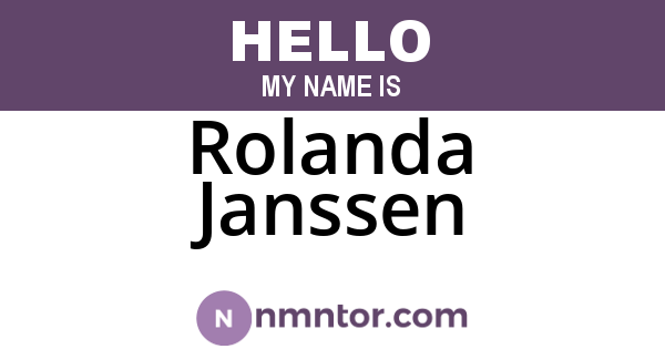 Rolanda Janssen