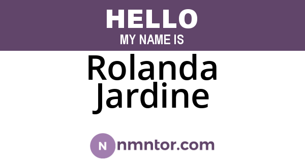 Rolanda Jardine