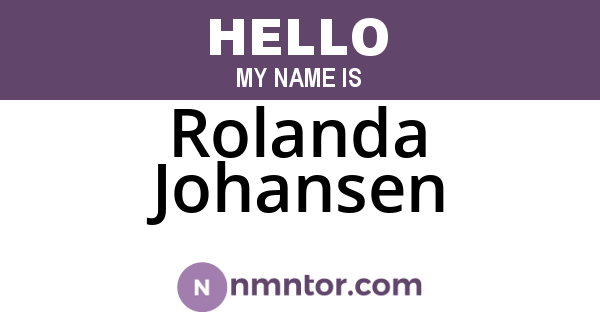Rolanda Johansen