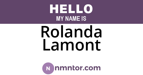 Rolanda Lamont