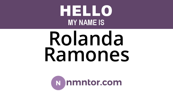 Rolanda Ramones
