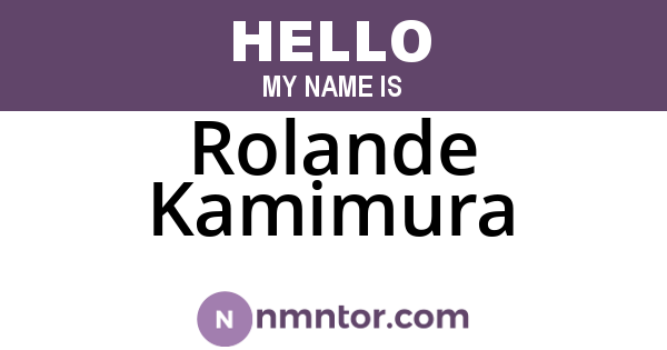 Rolande Kamimura
