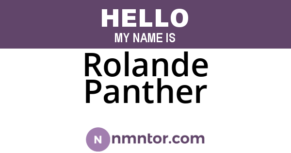 Rolande Panther