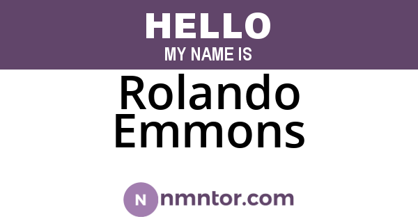Rolando Emmons