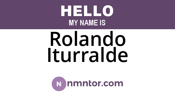 Rolando Iturralde