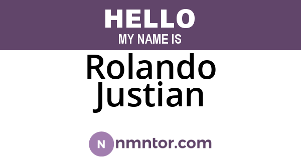 Rolando Justian