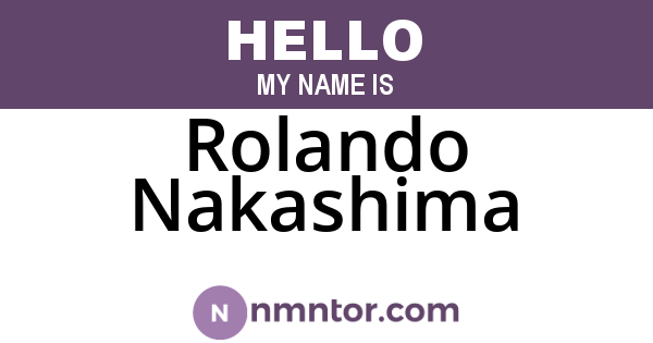 Rolando Nakashima