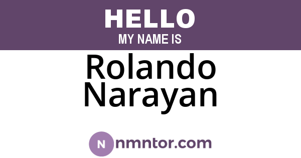 Rolando Narayan
