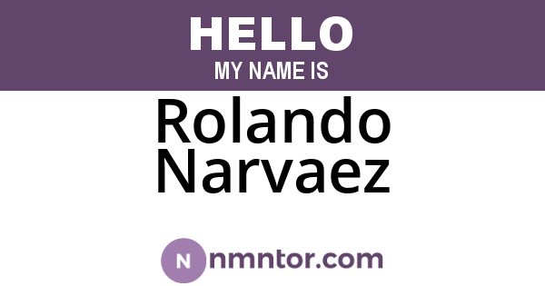 Rolando Narvaez