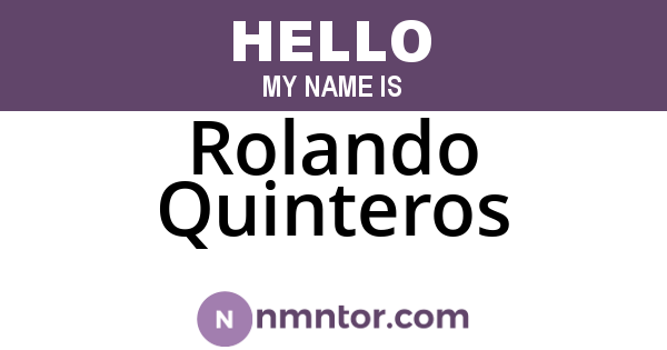 Rolando Quinteros
