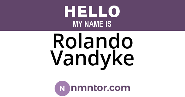 Rolando Vandyke