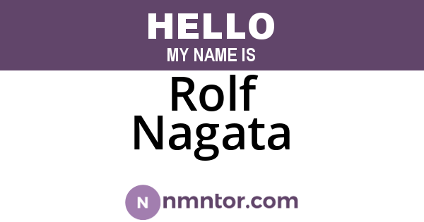 Rolf Nagata