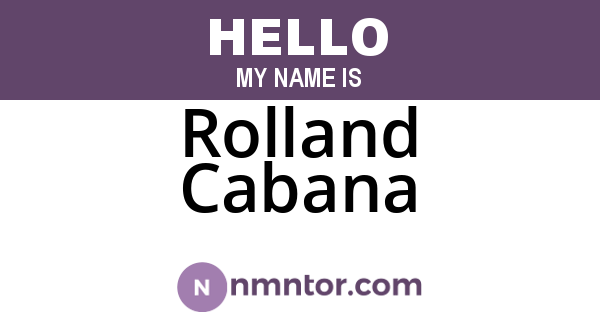 Rolland Cabana
