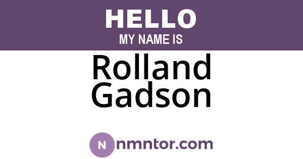 Rolland Gadson