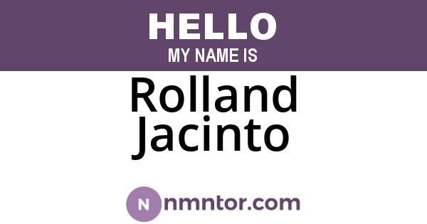 Rolland Jacinto