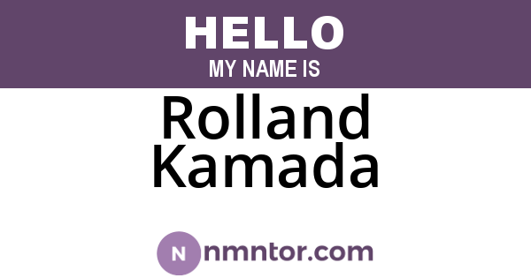 Rolland Kamada