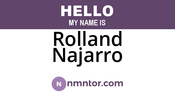 Rolland Najarro