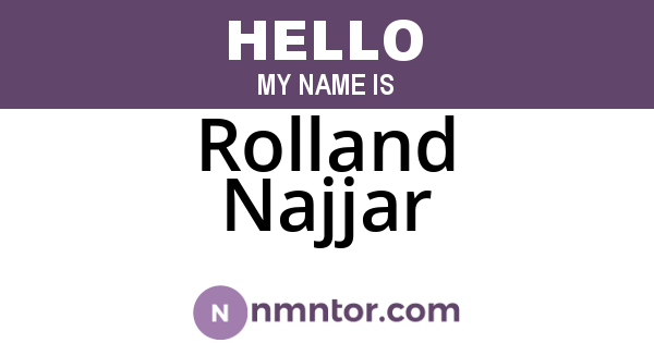 Rolland Najjar
