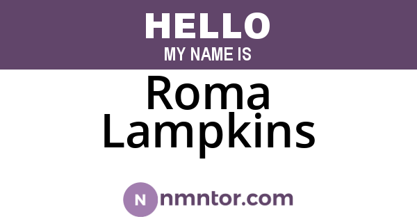 Roma Lampkins